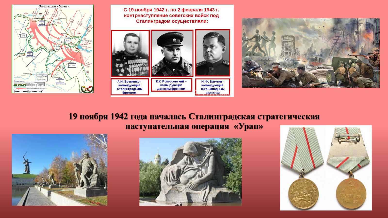 Этапы Сталинградской битвы
